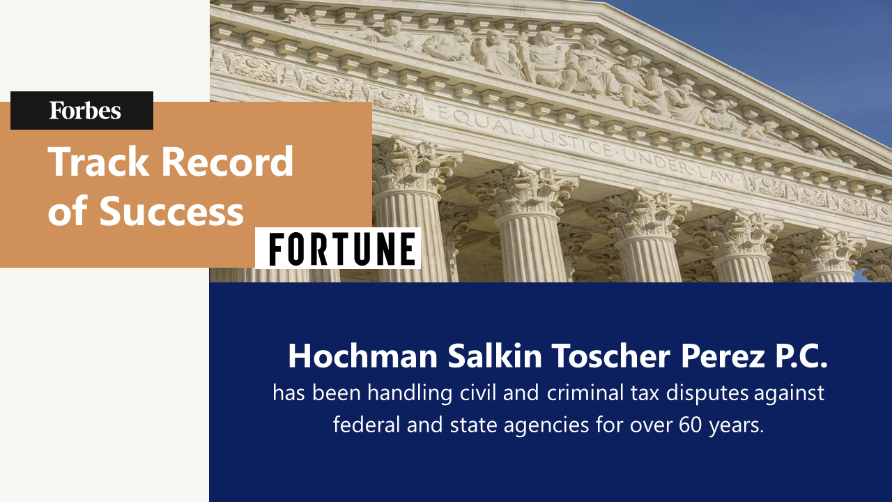 Hochman Salkin Toscher Perez P.C. Recognized in  Forbes and Fortune as Southern California Leaders in Law