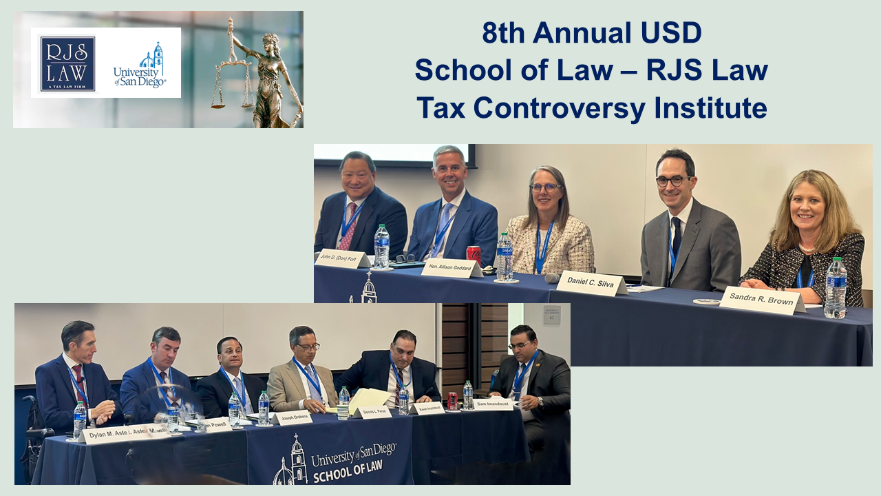 8th Annual USD School of Law – RJS LAW Tax Controversy Institute
